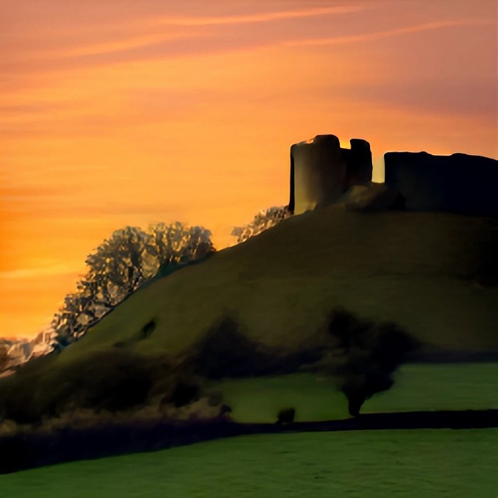 Motte and bailey castle. © C Goodland / Beach Thorncombe